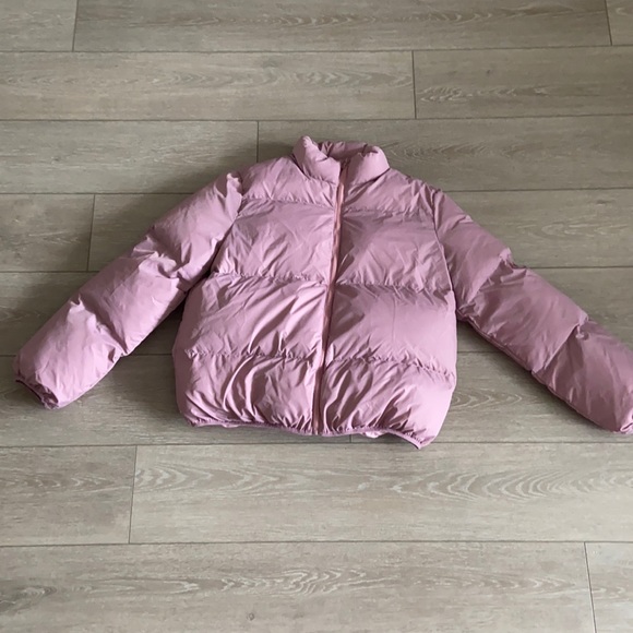 SHEIN Zipper Front Solid Winter Coat - Picture 1 of 5